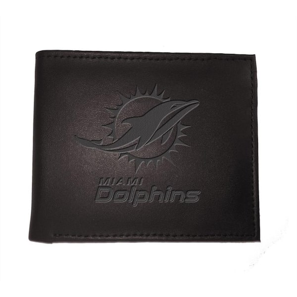 Team Sports America Miami Dolphins NFL Leather Bi-Fold Wallet