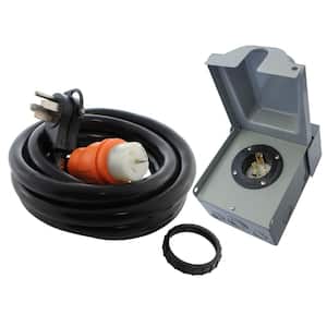 50A Emergency Power Kit with SS2-50 Inlet Box and 15 ft. Cord
