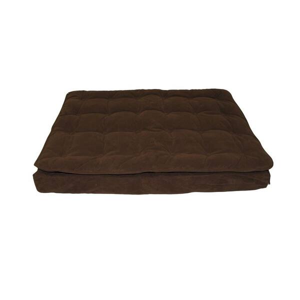 Carolina Pet Company Medium Chocolate Luxury Pillow Top Mattress Bed