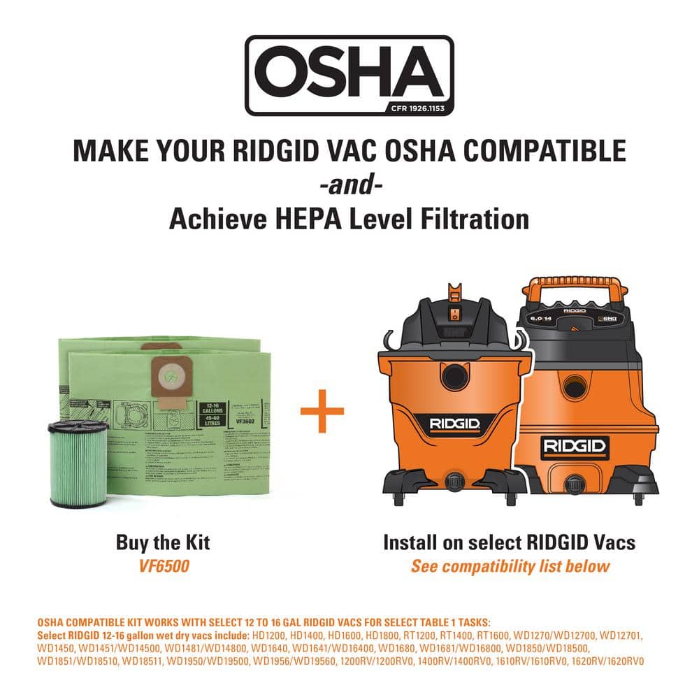 Buy OSHA Compatible Kit with HEPA Level 