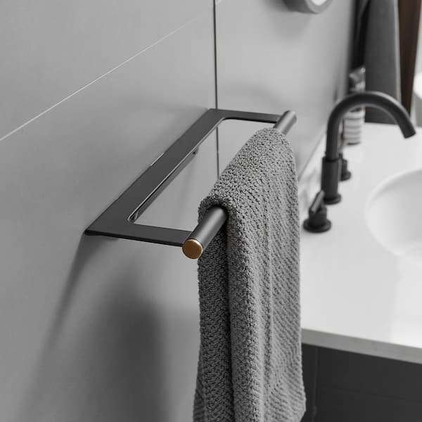 BWE 4-Piece Bath Hardware Set with Towel Bar Hand Towel Holder Toilet Paper Holder Towel Hook