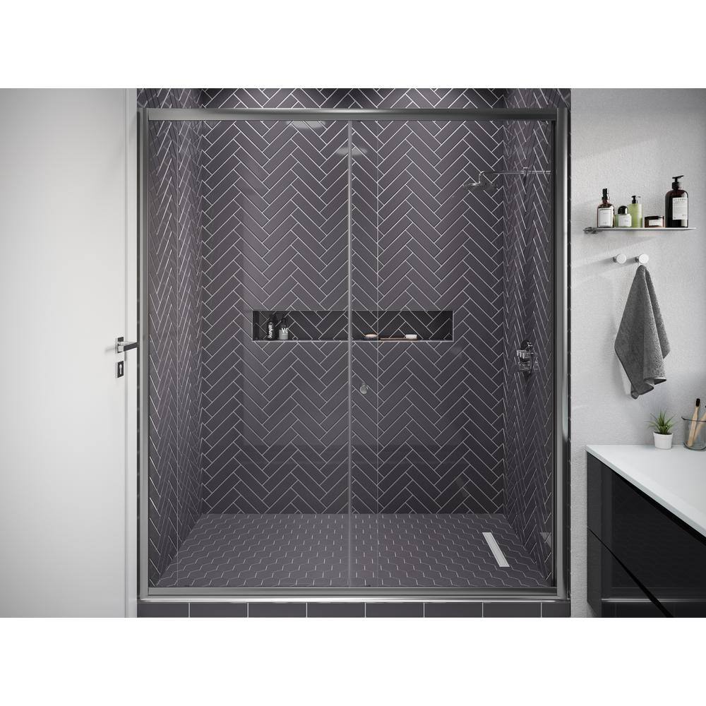 Carbon Gloss 2x8 Glass Subway Wall Tile