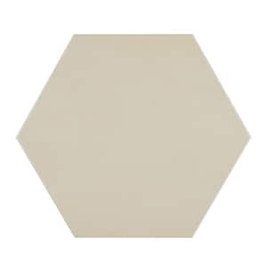 Basics Sand 9 in. x 10 in. Matte Porcelain Hex Floor and Wall Tile (8.07 sq. ft./Case)