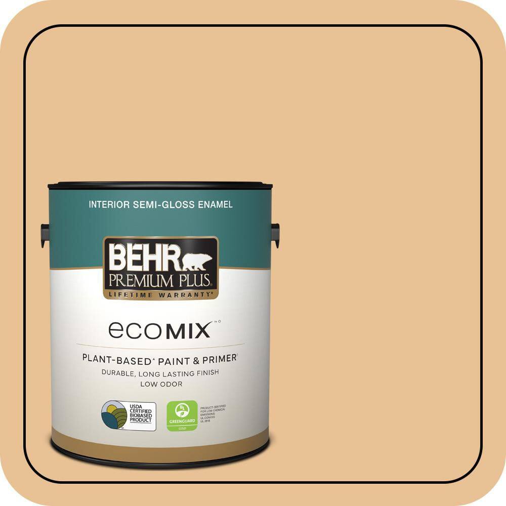 1 gal. #M250-3 Apple Turnover Semi-Gloss Enamel EcoMix Plant-Based Interior Paint & Primer price history on PriceWatchPro