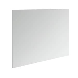 40 in. W x 28 in. H Wall Mirror with Gray Finish Frame