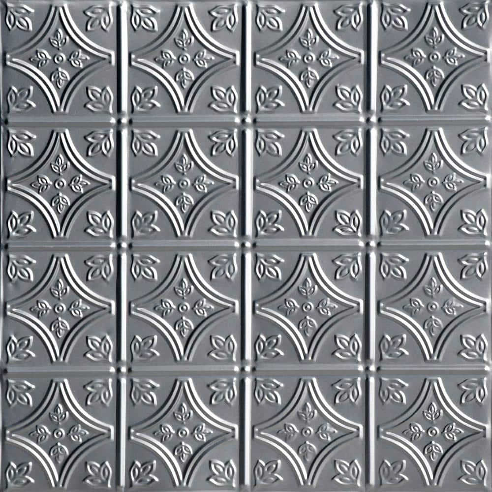 Tiny Tiptoe Lacquered Steel 2 ft. x 2 ft. Decorative Lay-in Tin Ceiling Tile (24 sq. ft./case) price history on PriceWatchPro