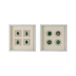 Coty 2 Piece Framed Abstract Art Print 15.7 in. x 15.7 in. .