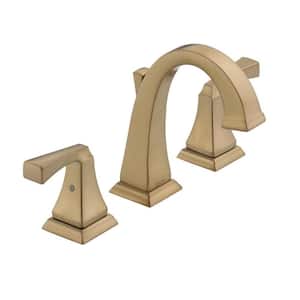 Dryden 8 in. Widespread 2-Handle Bathroom Faucet with Metal Drain Assembly in Champagne Bronze
