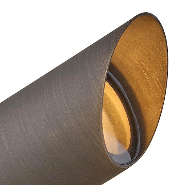 HINKLEY - Hardy Island Accent Spot Light Low Voltage 12-Volt Matte Bronze Weather Resistant Spotlight with LED