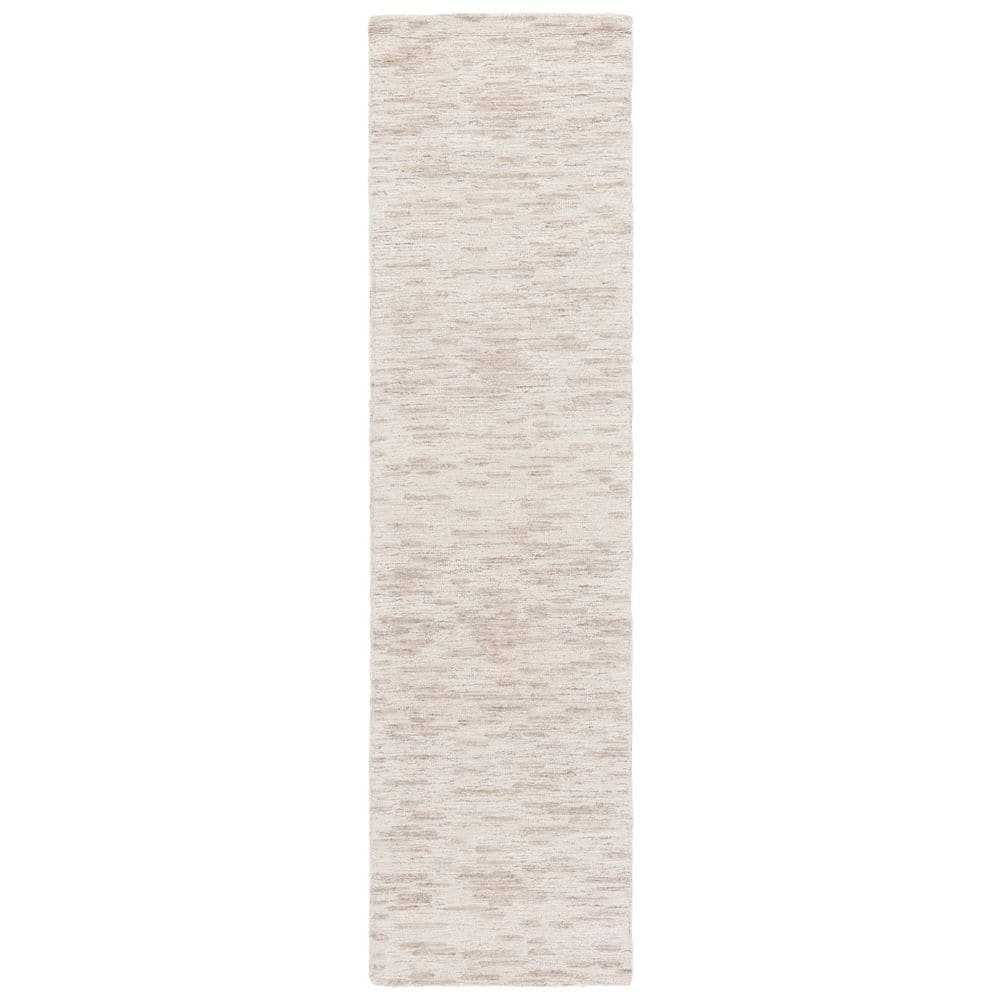 Ebony 2 ft. x 9 ft. Ivory/Light Brown Distressed Modern Runner Rug price history on PriceWatchPro