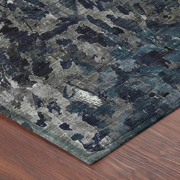 Chantille Machine Washable Indoor/Outdoor Abstract ACN2737 Pewter 8 ft. x 10 ft. Area Rug