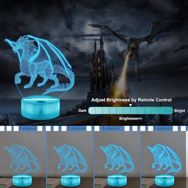 Vrbgify 2-Watts Multicolor Changing Integrated LED Dragon Vrbgify 2-Watts Multicolor Changing Integrated LED Dragon
