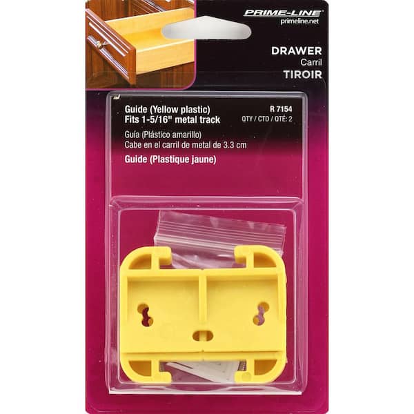 【PM02:51】ジャーナルスタンダードGUIDEL12ドロワー Prime-Line 3/32 in. x 1-9/32 in., Yellow Drawer Guide Kit R 7154