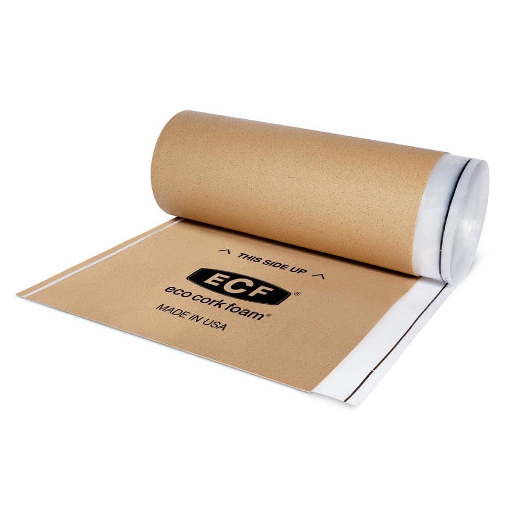 Eco Cork Foam Waterproof Underlayment with Vapor Barrier