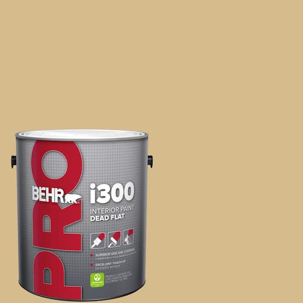 BEHR PRO 1 gal. #350F-5 Camel Dead Flat Interior Paint