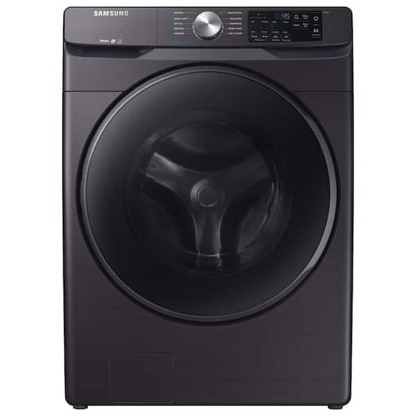 Samsung 4.5 cu. ft. High-Efficiency Black Stainless Front Load Washing Machine with Steam, ENERGY STAR