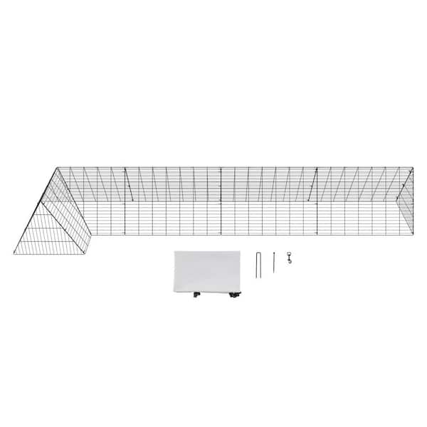 Poultry Fencing Chicken Tunnels 157.5 x 39.4 x 24.2 in. Chicken Tunnels for Yard Portable Chicken Tunnels