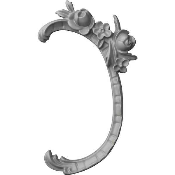 Ekena Millwork 7/8 in. x 4-3/8 in. x 7-7/8 in. Polyurethane Cornelia Right Onlay