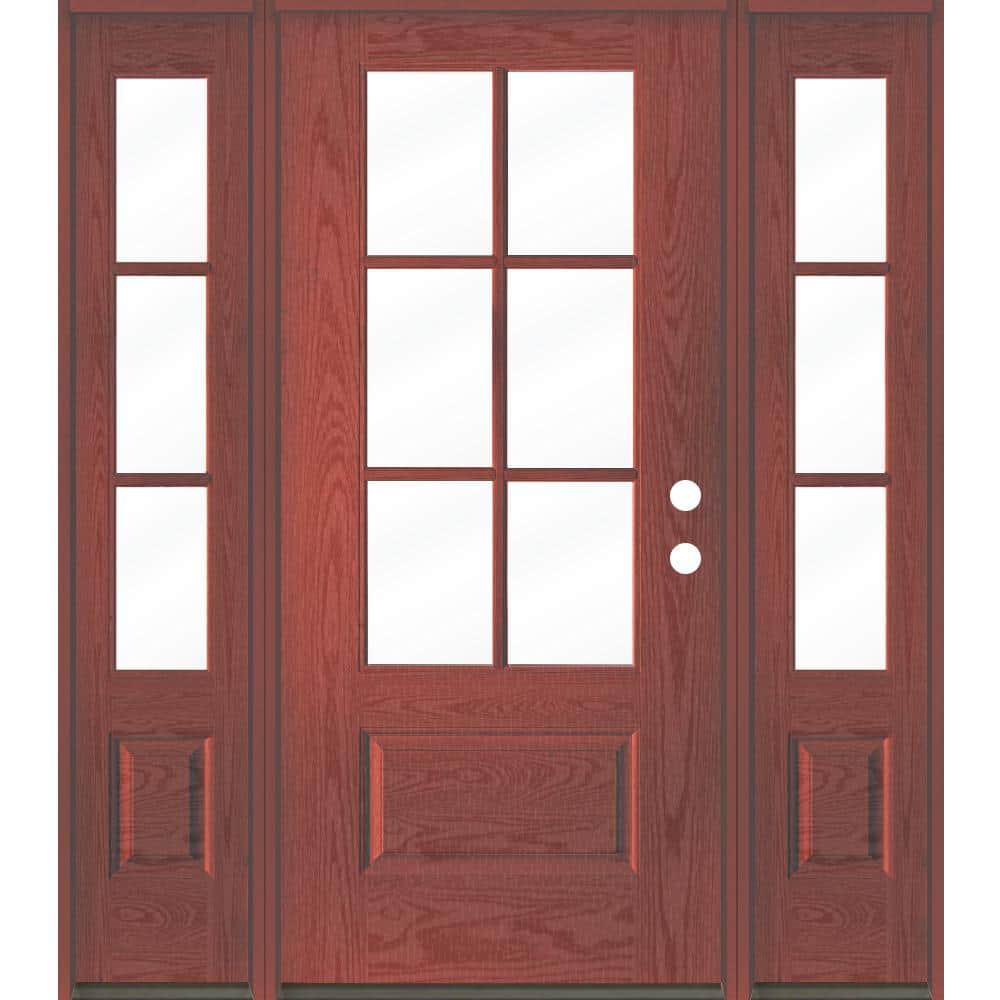 Reviews for Krosswood Doors UINTAH Farmhouse 64 in. x 80 in. 6Lite