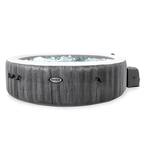 Intex PureSpa Plus 85 in. x 65 in. x 28 in. 6-Person Greywood ...