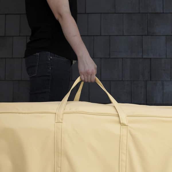 iDesign Fabric Storage Bags with Zipper, Medium, Set of 2, 16 x 12 x 8
