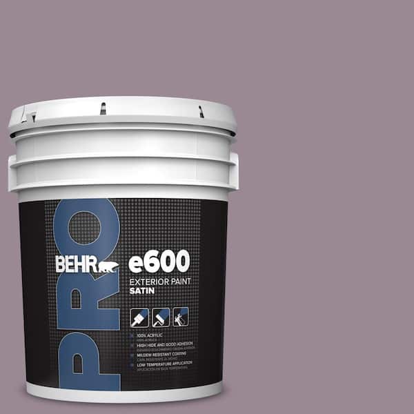 BEHR PRO 5 gal. #690F-5 Purple Mauve Satin Exterior Paint