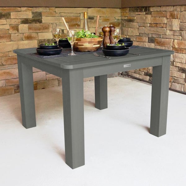 Coastal Teak Square Recycled Plastic Outdoor Dining Table