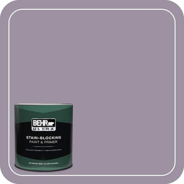BEHR ULTRA 1 qt. #660F-5 Amethyst Phlox Semi-Gloss Enamel Exterior Paint & Primer