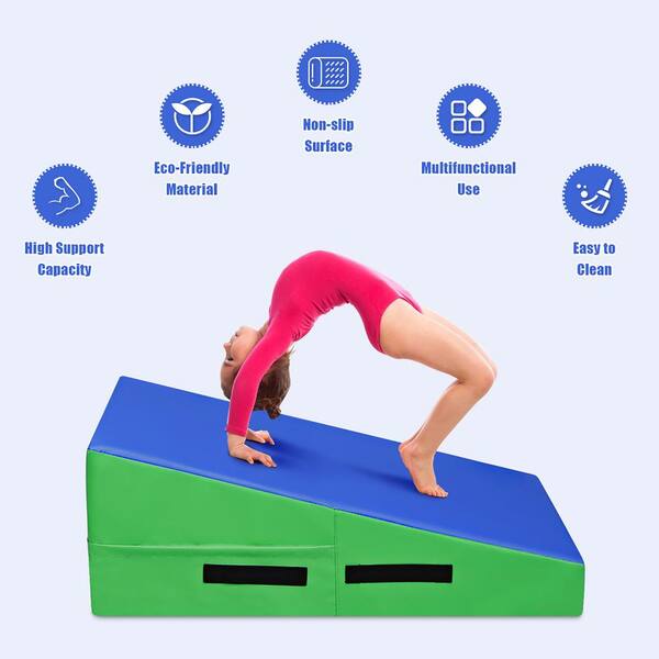 Costway Incline Gymnastics Mat Wedge Ramp Gym Fitness Skill Shape