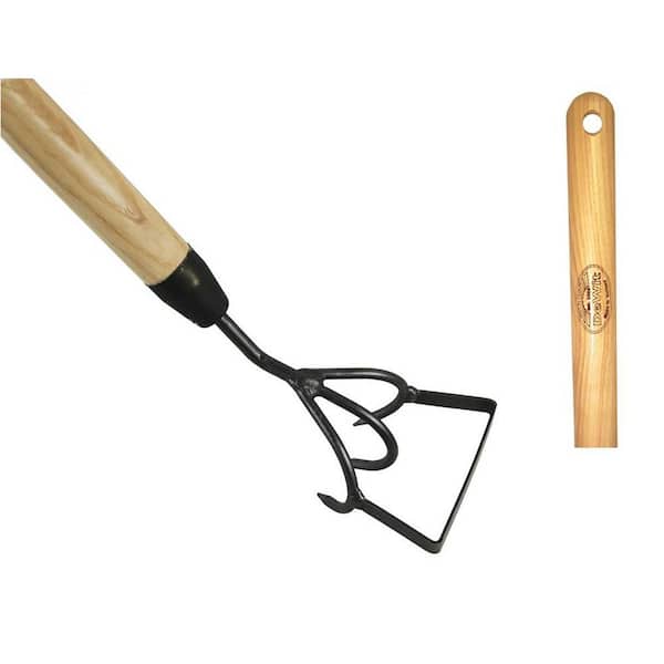 54.5 in. L Ash Hardwood Handle 59 in. L Stirrup Garden Hoe Long Handle Cultivator