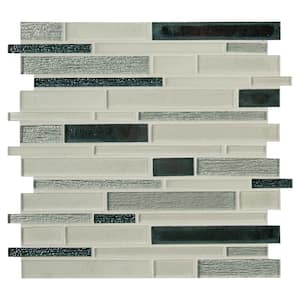 Anacapri 12 in. x 12 in. Textured Glass Patterned Look Wall Tile (15 sq. ft./Case)