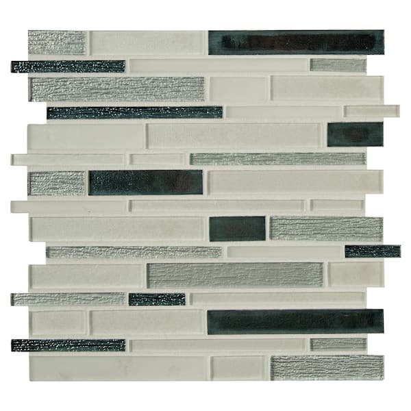 MSI Take Home Tile Sample - Anacapri Blend 4 in. x 4 in. Textured Glass ...