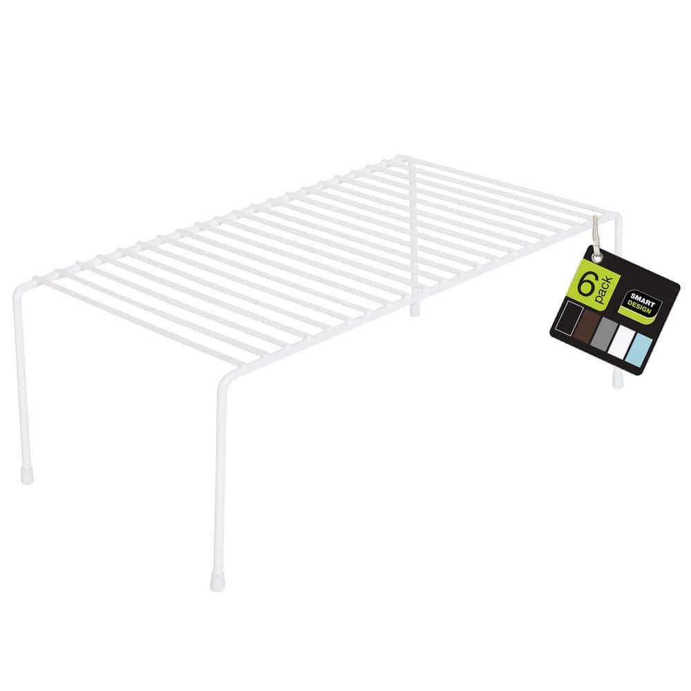 White Steel 3-Tier Kitchen Corner Shelf Rack