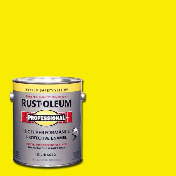 Rust-Oleum Professional 1 Gallon High Performance Protective Enamel Gloss Safety Yellow Oil-Based Interior/Exterior Metal Paint (2-Pack)
