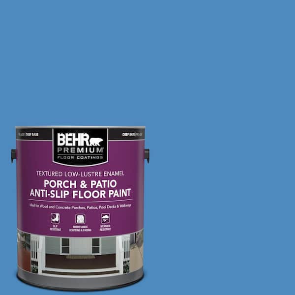 BEHR PREMIUM 1 gal. #P520-5 Boat House Textured Low-Lustre Enamel Interior/Exterior Porch and Patio Anti-Slip Floor Paint
