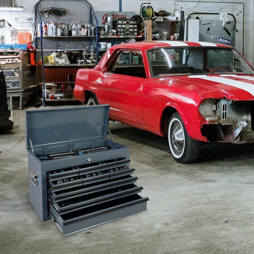 9-Drawer Gray Portable Tool Storage Cabinet Metal Tool Box for Garage, Workshop, Repair Shop price history on PriceWatchPro