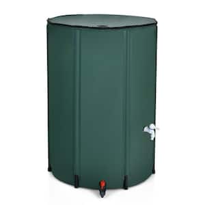 100 Gal. Portable Rain Barrel Water Collector Collapsible Tank with Spigot Filter