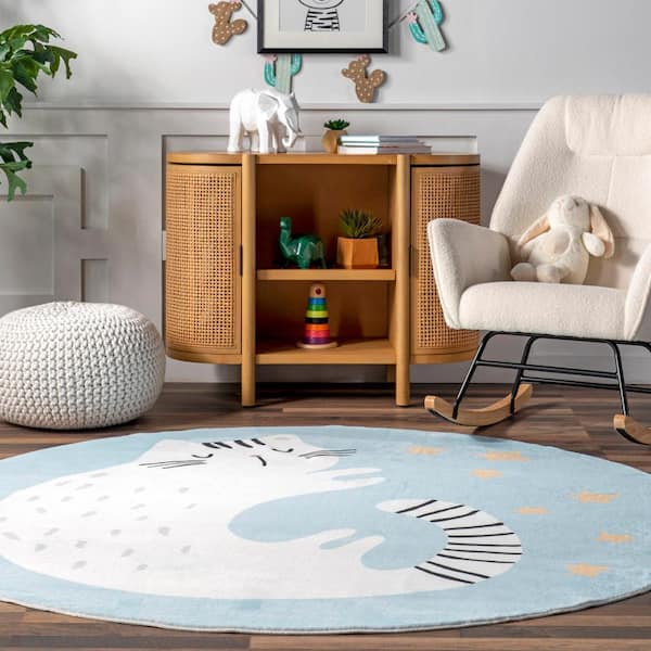 Nuloom Rizzo Puppy Kids Machine Washable Area Rug : Target