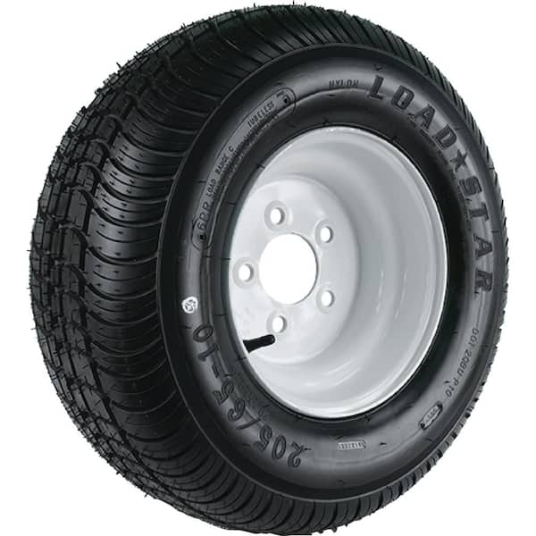 LOADSTAR 215/60-8 K399 BIAS 780 lb. Load Capacity White 8 in. Wide Profile Bias Tire and Wheel Assembly