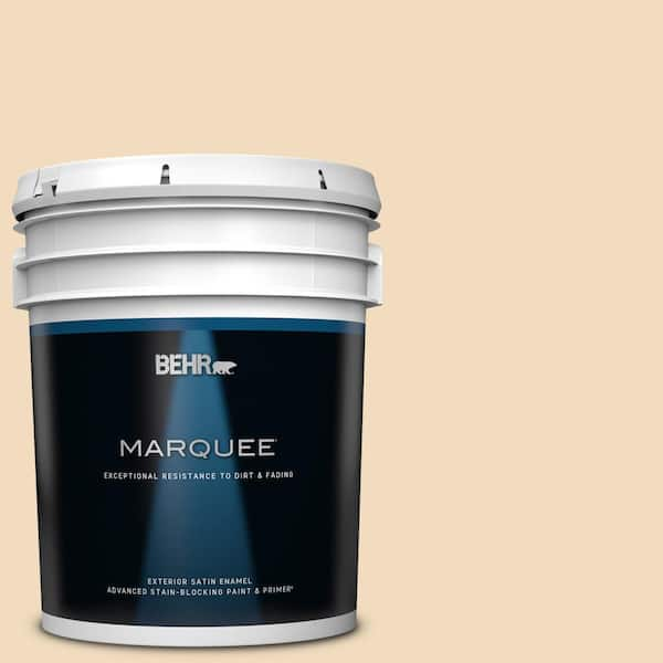 BEHR MARQUEE 5 gal. #S270-1 Frosted Toffee Satin Enamel Exterior Paint & Primer