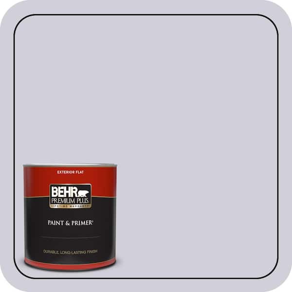 BEHR PREMIUM PLUS 1 qt. #660E-2 Purple Essence Flat Exterior Paint & Primer