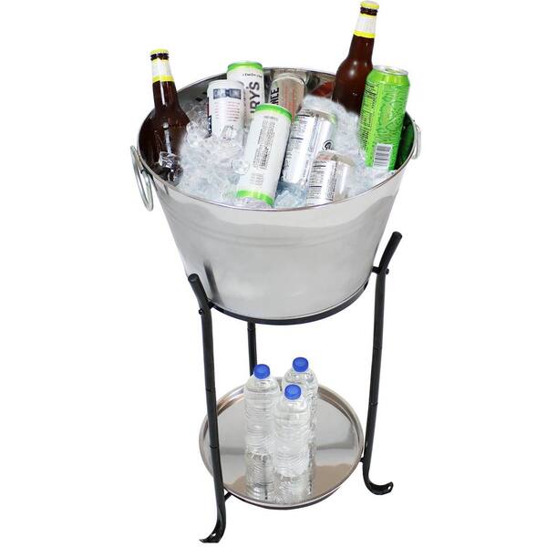 Dyfzdhu Ice Cube Mold Creative Outdoor Ice Bucket Bar Special Champagne Red  Barrel Household Net Red Ice Cube Bucket Ice Tray B 