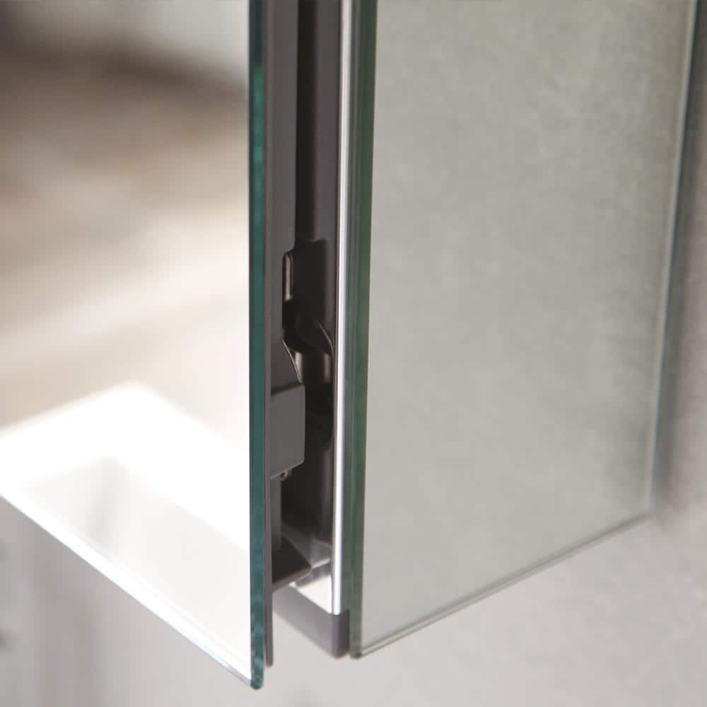 Senza 49" Wide Frameless Mirrored Bathroom Medicine Cabinet
