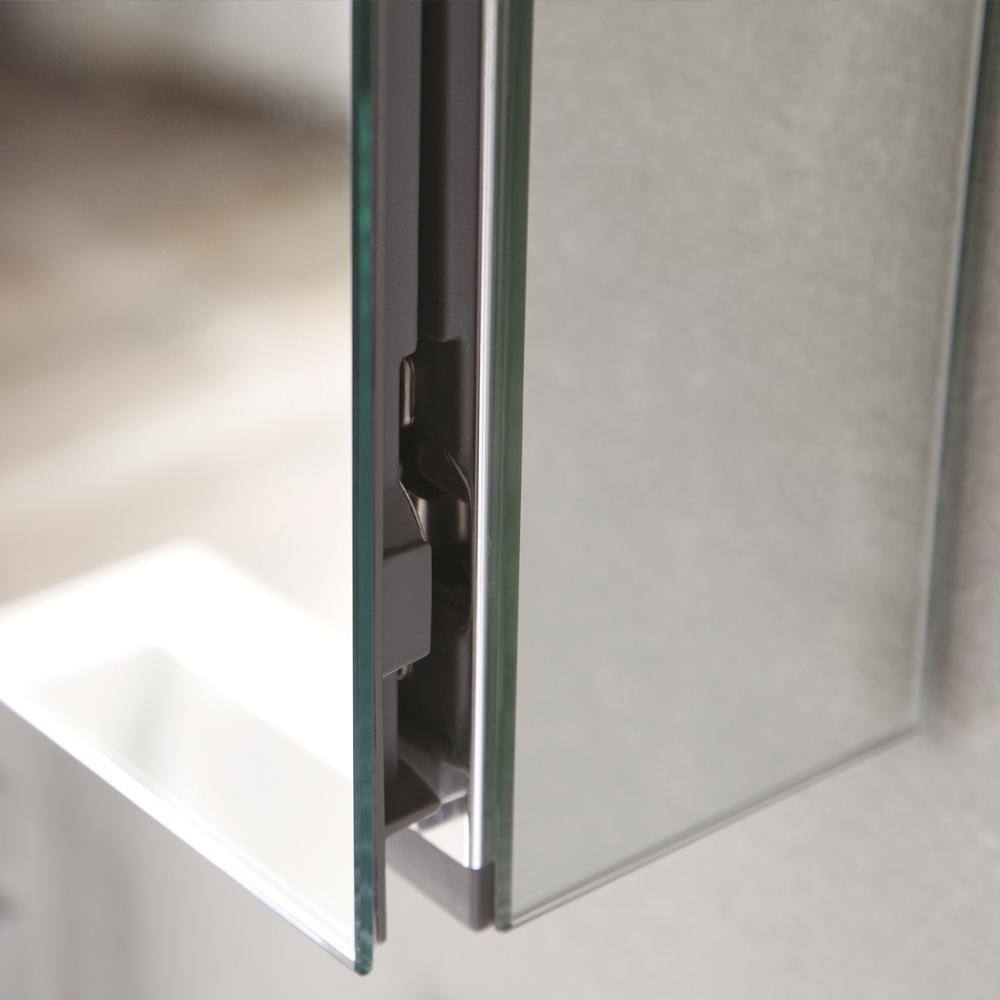 Senza 49" Wide Frameless Mirrored Bathroom Medicine Cabinet