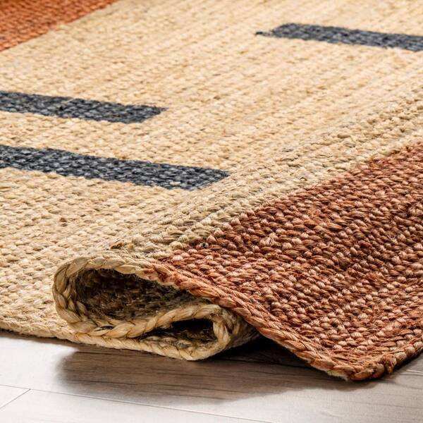 Square Fancy Braided Jute Rug, Size : 2x3feet, 3x4feet, 4x5feet