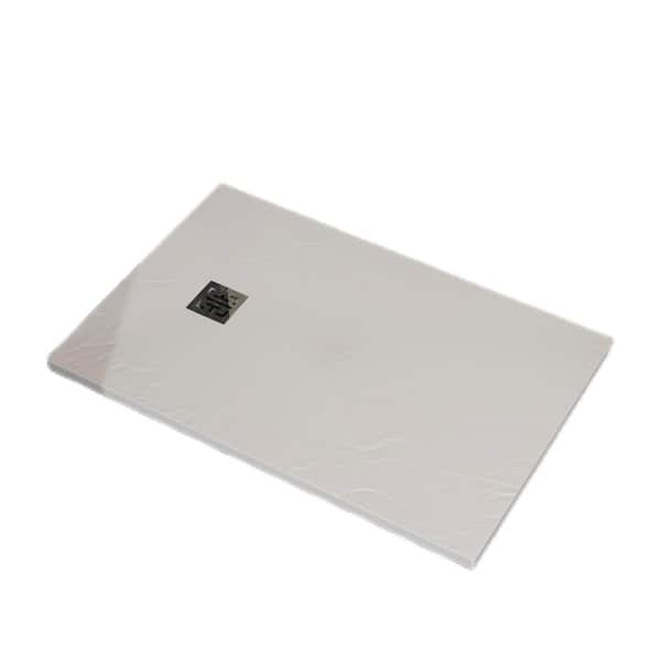 47.20 in. L x 31.50 in. W Alcove Shower Pan Base with Left Drain