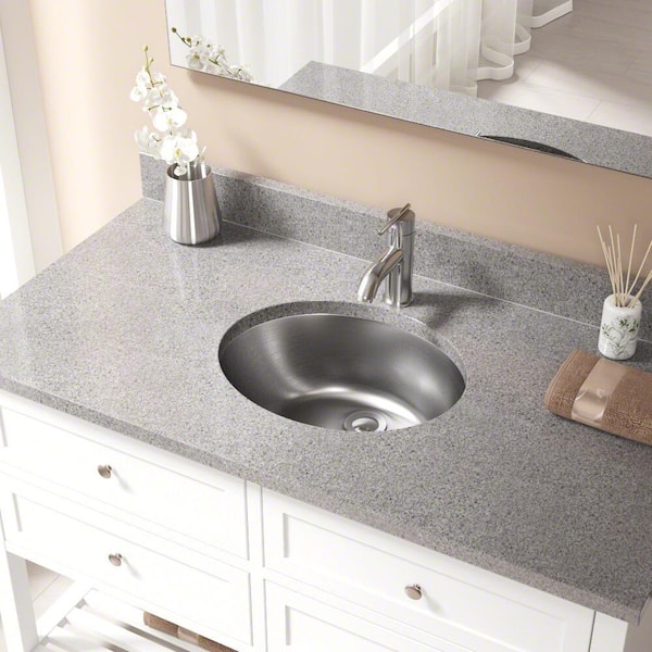 MR Direct Dual-Mount Bathroom Vessel Sink in Stainless Steel