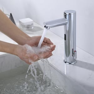 Mid-Arc Automatic Touchless Single Hole Bathroom Faucet in Chrome