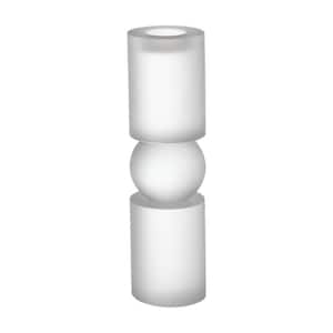 Geometric Candle Holder 3 in. Dia. x 11 in. in White