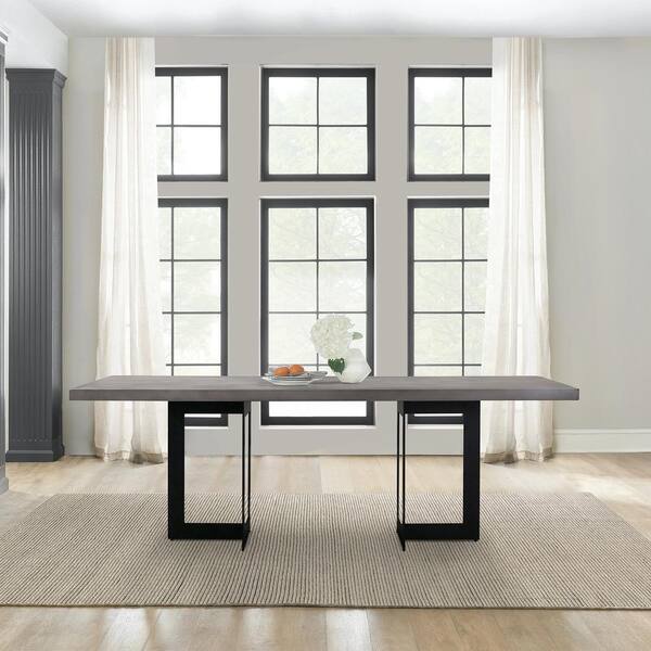 Modena wood dining table deals in grey wash